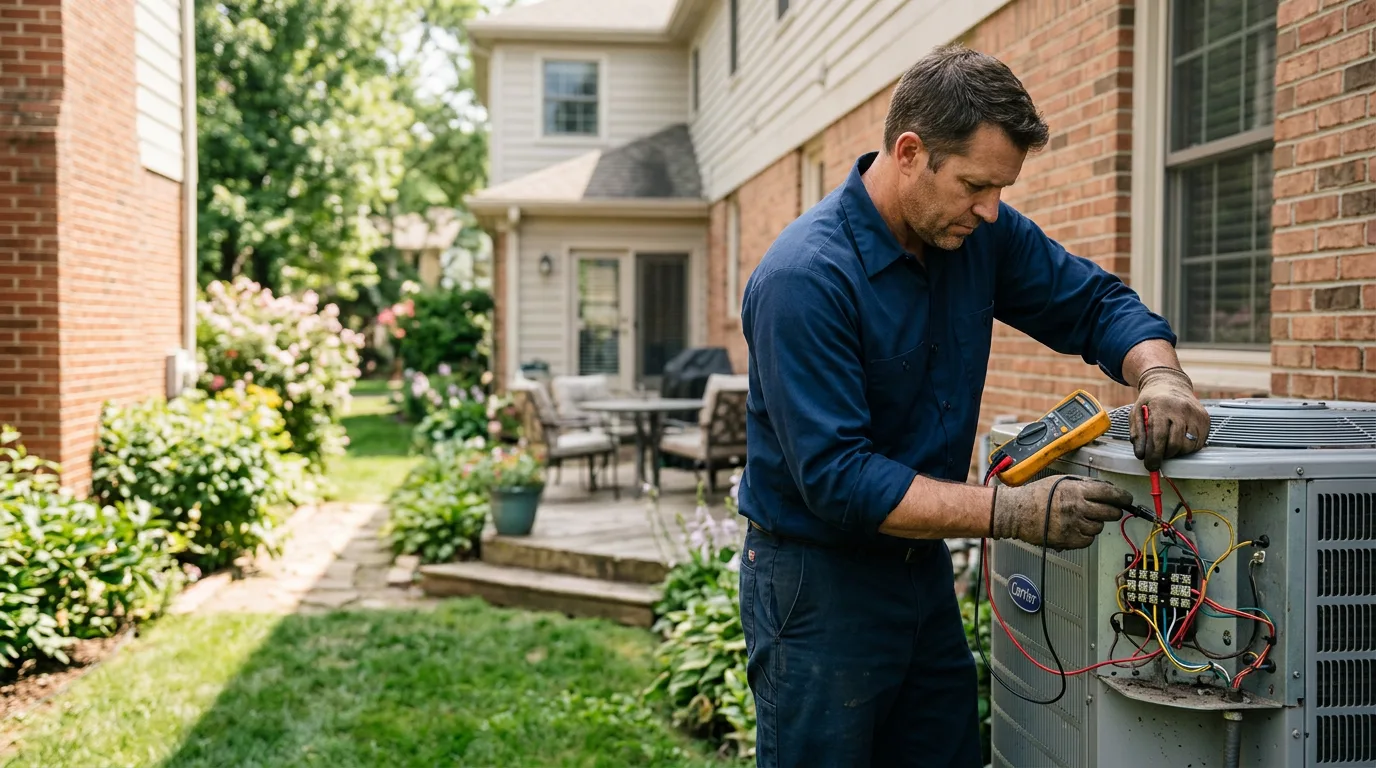 HVAC technician working near Monponsett, MA